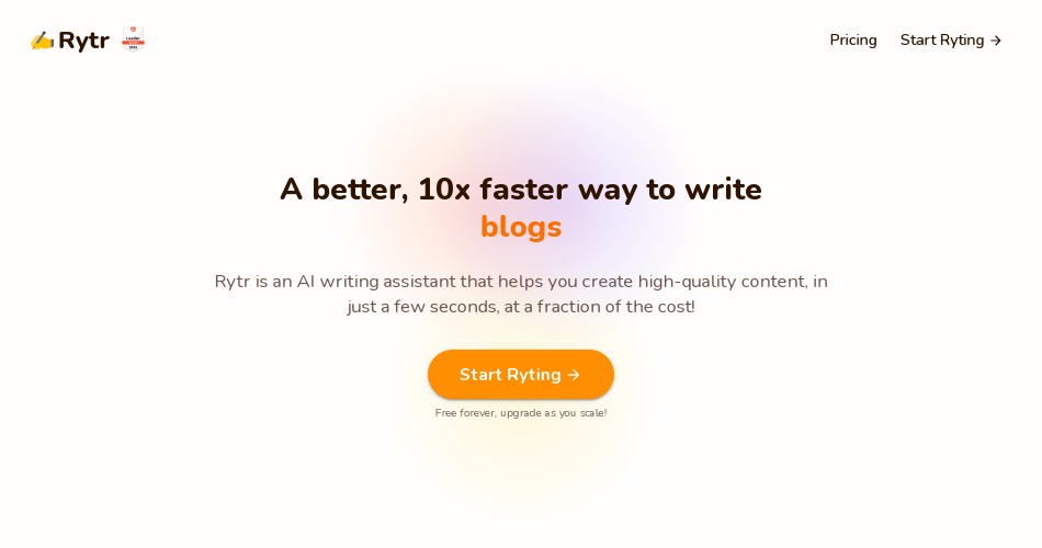 Rytr - Best AI Writer, Content Generator & Writing Tool